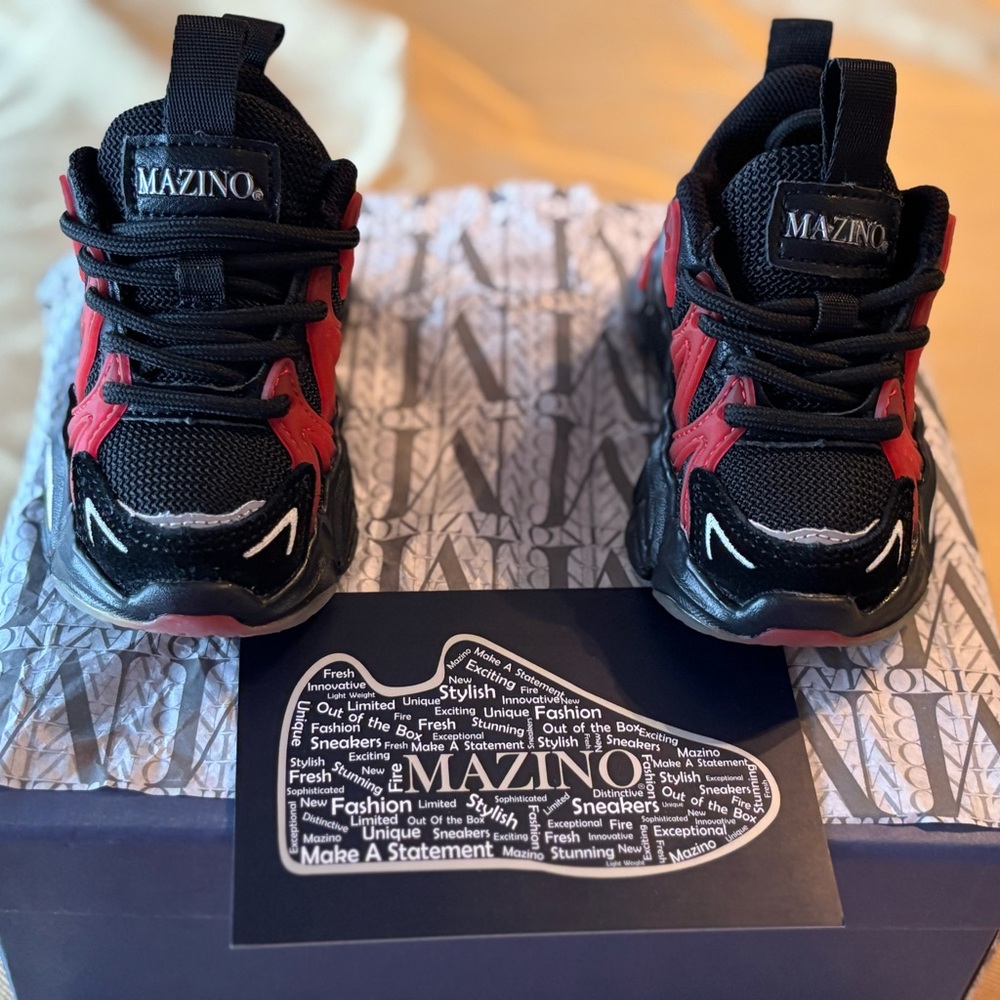 Mazino Vortex-212/TD 
Black & Red
Size- 4C 
Brand New